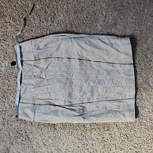 Sandra Augelazzi zippered beige pencil skirt sz 32